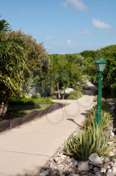 Royalty Free Photo of a Resort Pathway 