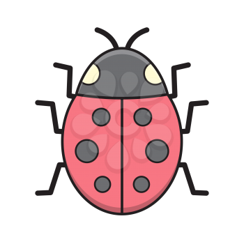 Royalty-Free Clipart image of a Ladybug