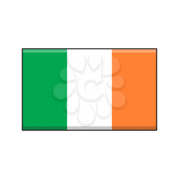 Royalty-Free Clipart Image of the Flag of Ireland