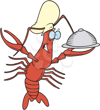Royalty Free Clipart Image of a Lobster