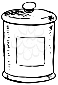 Royalty Free Clipart Image of a Cookie Jar