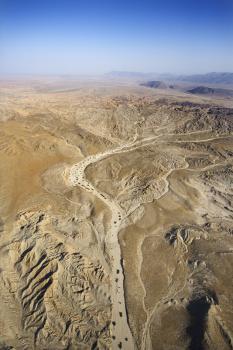 Royalty Free Photo of an Aerial View of a Desert Landscape