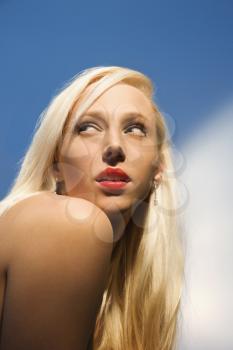 Royalty Free Photo of a Portrait of an Attractive Blonde Woman
