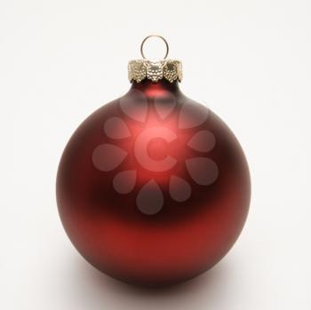 Royalty Free Photo of a Red Christmas Ornament