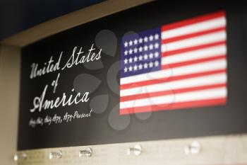 Royalty Free Photo of a United States of America Display