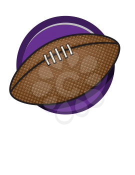 Royalty Free Clipart Image of a Football