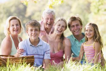 Royalty Free Photo of a Family on a Picnic