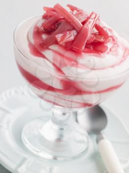 Royalty Free Photo of Rhubarb and Ginger Fool