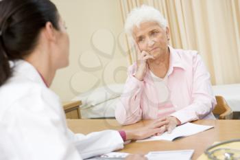 Royalty Free Photo of a Woman in a Doctor's Office