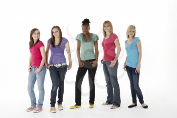 Royalty Free Photo of a Group of Teenage Girls