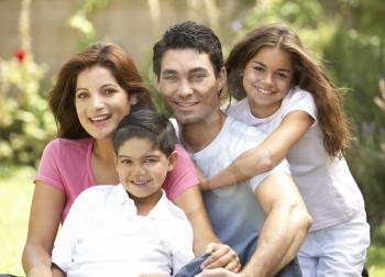 Family Enjoying Day In Park