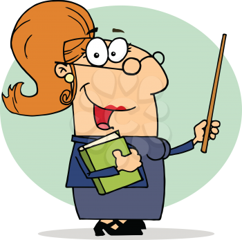 Royalty Free Clipart Image of a Teacher