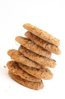 Stack of chocolate chip cookies