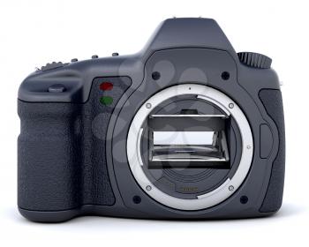 3D digital camera without the lens isolated 
