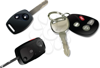 Royalty Free Clipart Image of a Set of Car Keys