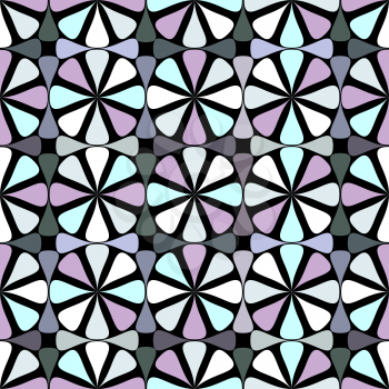 Royalty Free Clipart Image of a Petal and Diamond Pattern
