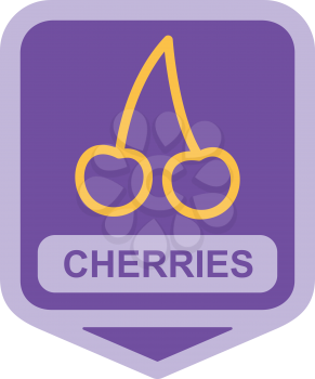 Royalty Free Clipart Image of a Cherries