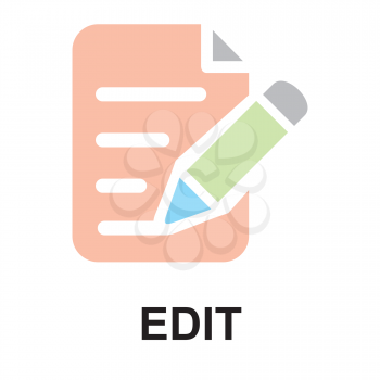 Royalty Free Clipart Image of an Edit Button