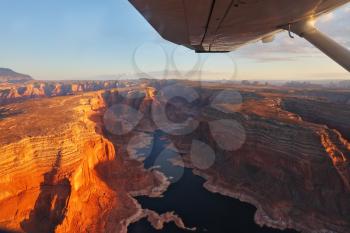 Royalty Free Photo of an Aerial View of Lake Powell 