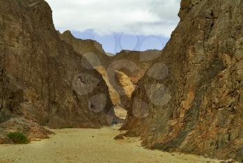 Royalty Free Photo of the Black Canyon in Israel
