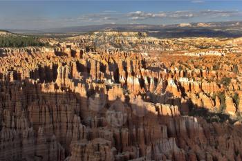  A stone paling in Bryce canyon in state of Utah in the USA