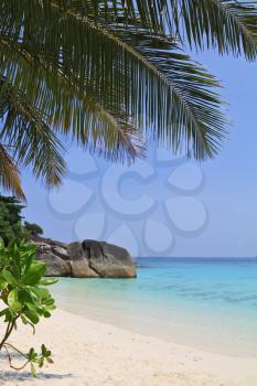  Thailand, the spring. A romantic beach in the picturesque Similan Islands