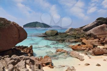 Thailand, the spring. The most beautiful beach in the picturesque Similan Islands