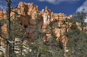  Abrupt breakage in Bryce canyon in state of Utah in the USA