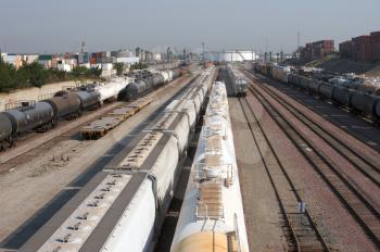 Royalty Free Photo of a Railway Yard