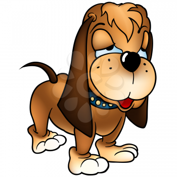 Royalty Free Clipart Image of a Basset Hound