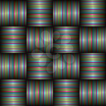 Royalty Free Clipart Image of a Striped Weave