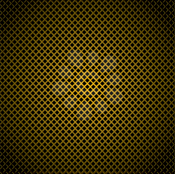 Royalty Free Clipart Image of a Gold Diamond Pattern Background