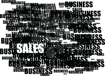 Royalty Free Clipart Image of Sales Test on White