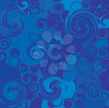 Royalty Free Clipart Image of a Swirly Background