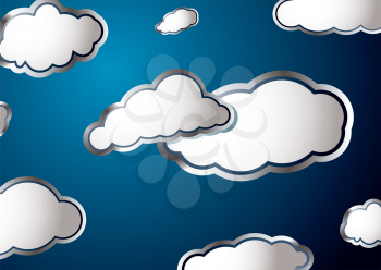 Royalty Free Clipart Image of a Cloudy Sky