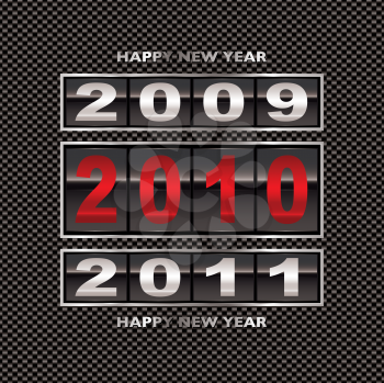 Royalty Free Clipart Image of Happy New Year for 2009, 2010, 2011