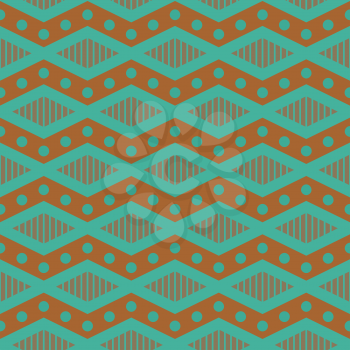 Abstract seamless pattern with repeating geometry.