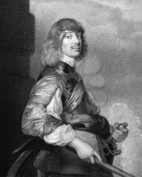 Algernon Percy,10th Earl of Northumberland (1602-1668) on engraving from 1827. English military leader. Engraved by T.A..Dean and published in ''Portraits of Illustrious Personages of Great Britain'',