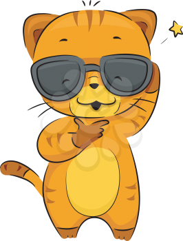 Illustration of a Cool Cat 