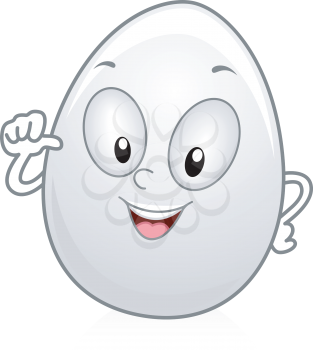 Illustration of a Happy Egg