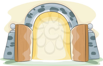 Illustration of a Gate Wide Open