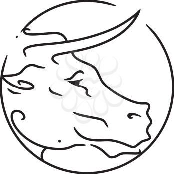 Illustration Symbolizing the Year of the Ox