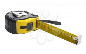 Royalty Free Photo of a Black and Yellow Tape Measure