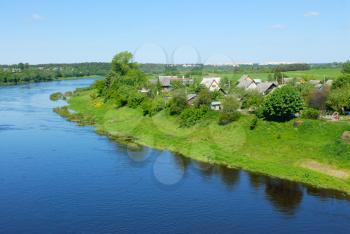 Royalty Free Photo of a Major River in Belarus, Western Dvina