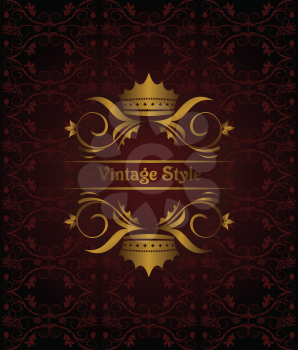 Royalty Free Clipart Image of an Ornate Template 