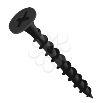 Royalty Free Clipart Image of a Screw