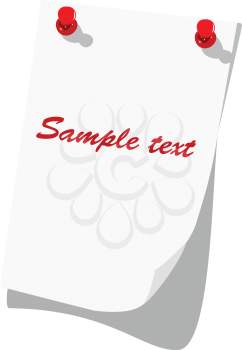 Royalty Free Clipart Image of a Post It Note