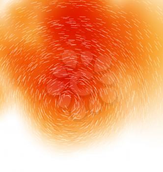 Illustration Motion Orange Abstract Background, Copy Space for Your Text - Vector