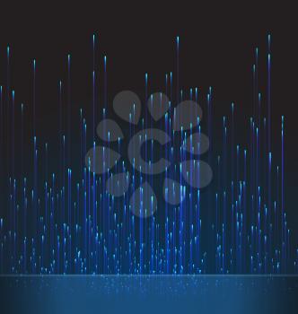 Abstract Background Fiber Optic Trace Blue Signal - vector