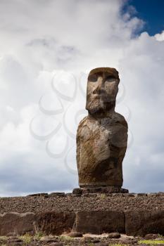 Royalty Free Photo of an Easter Island Statue